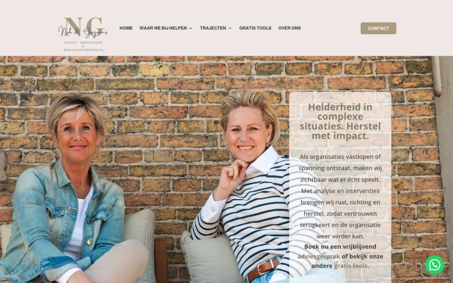 Homepage van nabengrijmans.nl